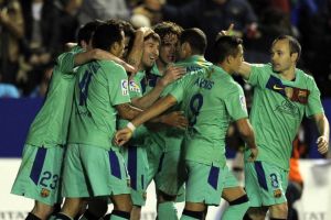 برشلونة يتخطى ليفانتي في الدوري الإسباني