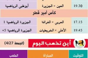 تشاهدون اليوم وأين تذهب