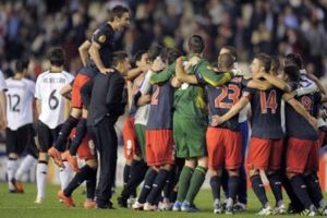 اتلتيكو مدريد واتلتيك بلباو يتأهلان لنهائي الدوري الأوروبي