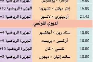 تشاهدون اليوم وأين تذهب