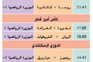 تشاهدون اليوم وأين تذهب