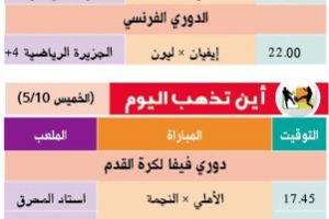 تشاهدون اليوم وأين تذهب