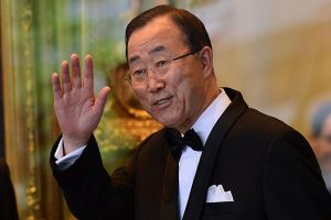 'كسر يد' أمين عام الأمم المتحدة في مباراة كرة قدم