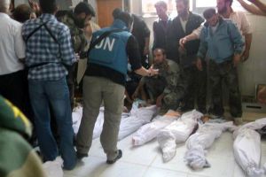 مود يبلغ مجلس الامن ان 116 مدنيا قتلوا في الحولة والمجلس الوطني يدعو الى 'التحرير بالقوة الذاتية'