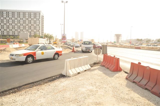 المنعطف المؤقت من شارع الملك فيصل إلى شارع الفرضة (سوق المنامة)