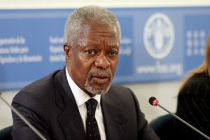 كوفي انان سيجري محادثات حول سوريا في واشنطن الجمعة  