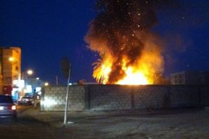 حريق هائل بمسكن للعمال ومزرعة بالبديع (شاهد الصور)