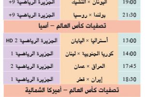 تشاهدون اليوم وأين تذهب