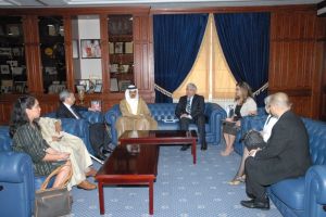 وزير التربية والتعليم يستقبل رئيس جامعة AMA الدولية 