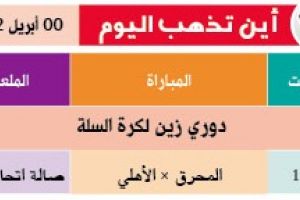 تشاهدون اليوم وأين تذهب