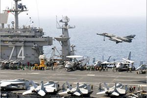الولايات المتحدة تسرع نشر حاملة طائرات في الشرق الأوسط 