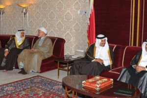 ولي العهد يستقبل كبار رجالات الدولة في مجلسه الأسبوعي