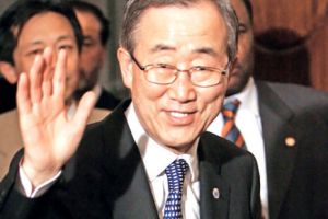 بان كي مون سيحمل الشعلة الأولمبية في لندن بعد غد