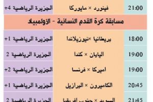 تشاهدون اليوم وأين تذهب