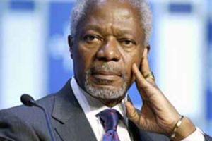 بان كي مون: استقالة كوفي عنان من منصبه موفدا عربيا ودوليا لسوريا 