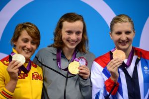 السباحة الأمريكية ليديكي تحرز ذهبية 800 متر حرة في أولمبياد لندن 2012