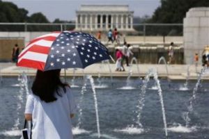 'الحرارة' بأمريكا تسجل رقماً قياسياً في يوليو