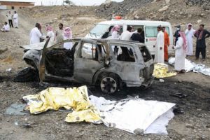 وفاة ثمانية من أسرة واحدة حرقاً في حادث مرور بالسعودية