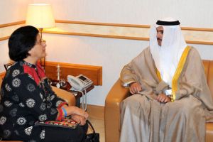 رئيس ديوان ولي العهد يستقبل رئيسة جمعية حماية العمالة الوافدة