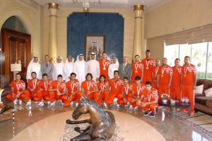 خلال استقباله منتخب الشباب ...ناصر بن حمد: أنتم مستقبل الكرة الطائرة وإصراركم وراء الإنجاز الكبير