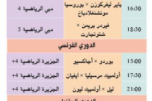 تشاهدون اليوم وأين تذهب