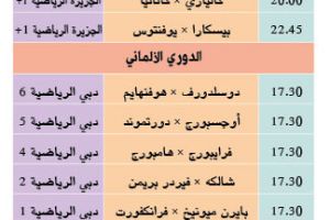 تشاهدون اليوم وأين تذهب