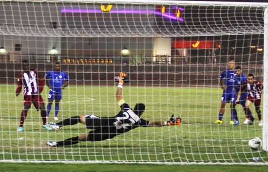 هدف الفوز للفيصلي جاء من ركلة جزاء - تصوير عيسى إبراهيم