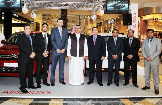 الإدارة التنفيذية لـ «موترسيتي» أثناء تدشين سيارة  «ستروين C4 AIRCROSS» - تصوير عيسى إبراهيم