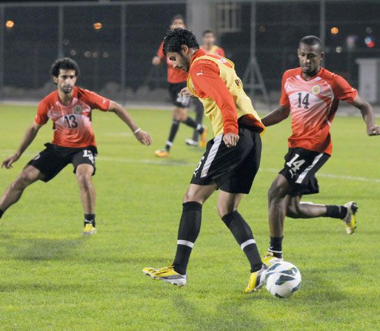 المنتخب أنهى استعداداته بتدريب على ملعب النجمة - تصوير عيسى إبراهيم