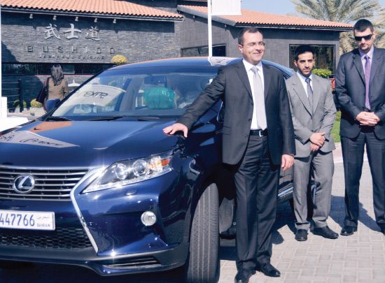 قام المدعون بتجربة قيادة موديلات مختارة من لكزس مثل RX، GS، وES  - تصوير احمد ال حيدر