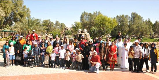 اطلع الموظفون وعائلاتهم في جو عائلي ممتع على ما تحتويه المحمية والمنتزه من حياة فطرية وطيور نادرة