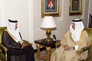 جلالة الملك يستقبل الأمين العام لمجلس التعاون لدول الخليج العربية