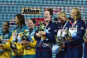 فرانكلين تدخل التاريخ في ختام بطولة العالم للسباحة