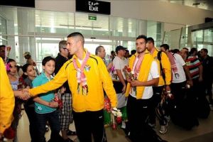 استقبال شعبي حاشد لمنتخب الاردن