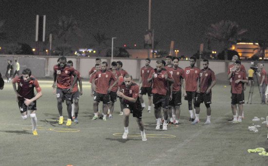 من تدريبات المحرق استعداداً لنهائي السوبر - تصوير عيسى إبراهيم