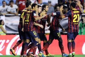 برشلونة في الصدارة بفارق الاهداف عن اتلتيكو مدريد