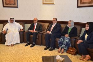 رئيس 'الأعلى للقضاء' يستقبل وفد 'الوطنية لحقوق الإنسان'