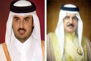امير دولة قطر يغادر المنامة