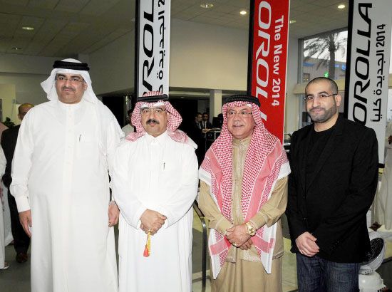 إسماعيل أكبر خلال تدشين Corolla 2014 مع ضيوفه