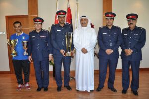 المدير العام للمرور يستقبل اعضاء مكتب الرياضة بمناسبة فوز فريق الأدارة