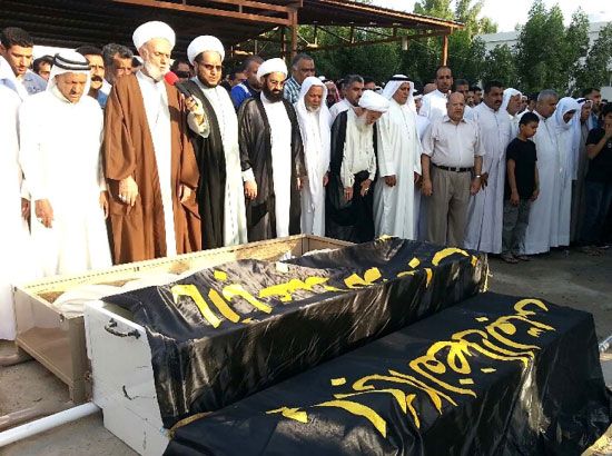 الصلاة على جثامين ضحايا حادث الخفجي