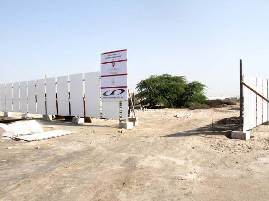 الموقع المخصص لإعادة بناء مسجد البربغي - تصوير محمد المخرق