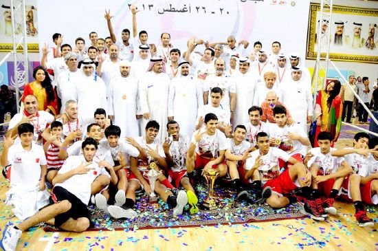 منتخب السلة الفائز ببطولة مجلس التعاون للناشئين
