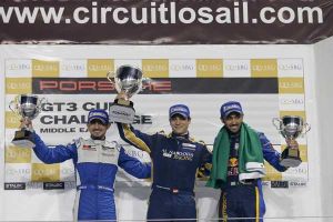 زيد أشكناني يحتل المركز الثاني في السباق الأول من جولة قطر الثالثة ضمن بطولة تحدي كأس بورشه جي تي 3 للشرق الأوسط