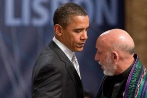 أوباما يحذر كرزاي أنه يعد لانسحاب كامل من أفغانستان