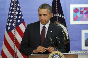 أوباما يقول إن التحرّك الروسي في أوكرانيا لا يدلّ على قوة موسكو