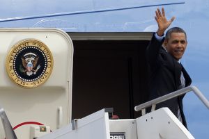 الرئيس الأمريكي يغادر روما متوجها إلى السعودية