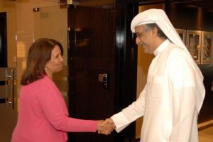 سلمان بن ابراهيم يبحث مع حياة بن عبد العزيز سيل تطوير الرياضة النسائية ولعبة كرة الطاولة