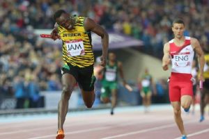 بولت يقود جاميكا للفوز بذهبية سباق التتابع في ألعاب الكومنولث