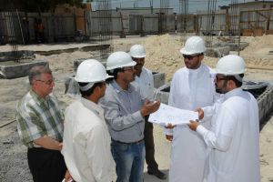 الحاج يتفقد سير العمل في مشروع مبنى نادي الحالة